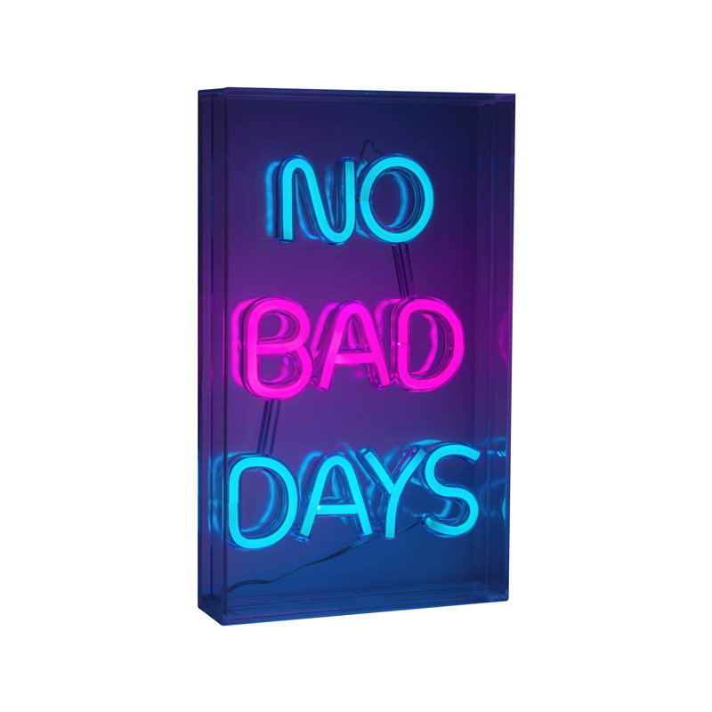 30Cm "No Bad Days" LED Sign