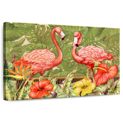 Flamant rose tropical