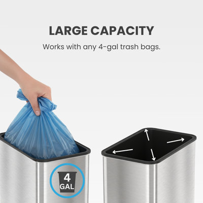 Slim Sensor 4 Gallon Waste Basket
