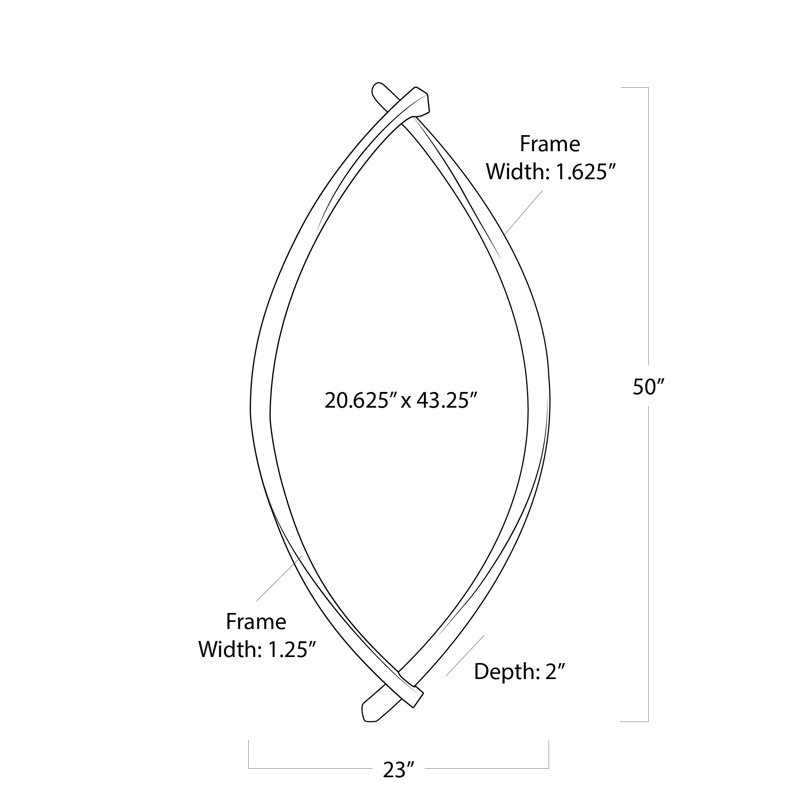 Arbre Elongated Wall Mirror