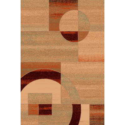 Abstract Wool Area Rug