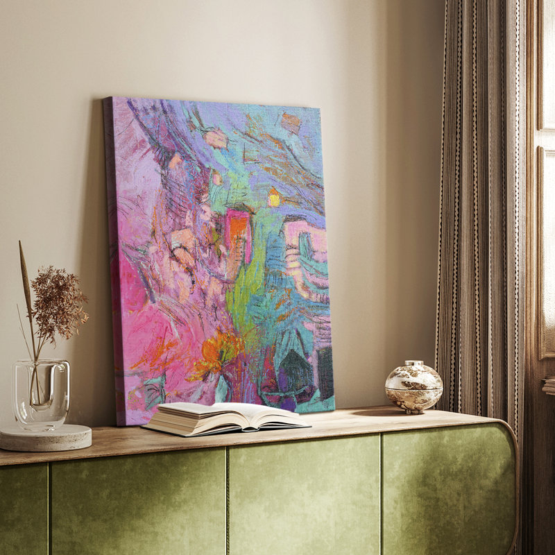 My Pink House -Custom Wrapped Gallery Cavas, 60" H x 40" W