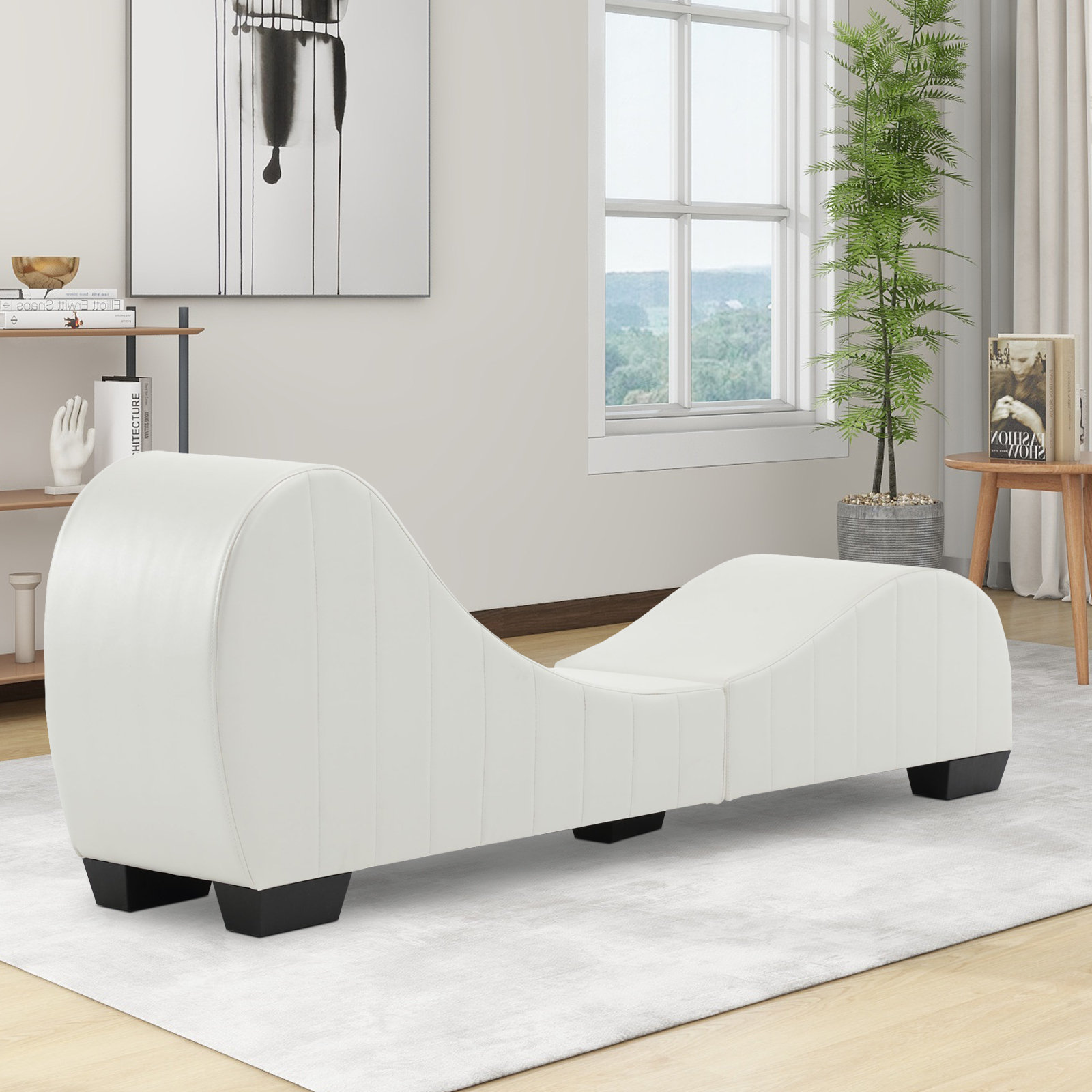 LAFUYSO Sleek Chaise Lounge for Ultimate Yoga Relaxation Ideal