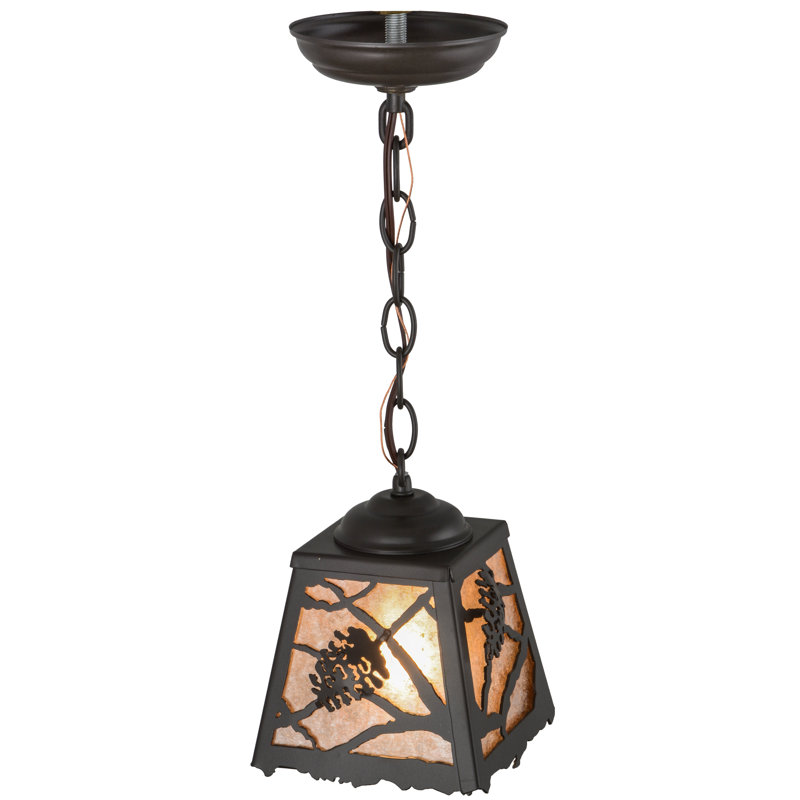 Rustic Lodge 1 - Light Pendant, Timeless Bronze, 11" - 70" H x 8.5" W x 8.5" D