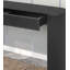 Table universelle pour le vestibule et le salon, console moderne noire, plateau ovale + rainure, avec 2 tiroirs de rangement, à la fois beaux et pratiques.