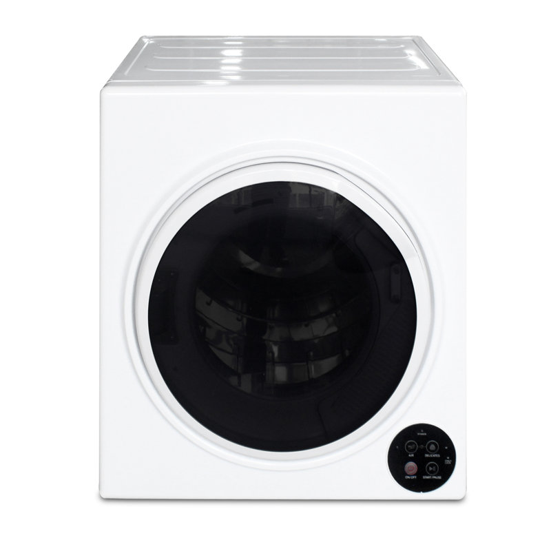 Compact Front‑Load Electric Clothes Dryer, Touch Control Vented Tumble Dryer, White