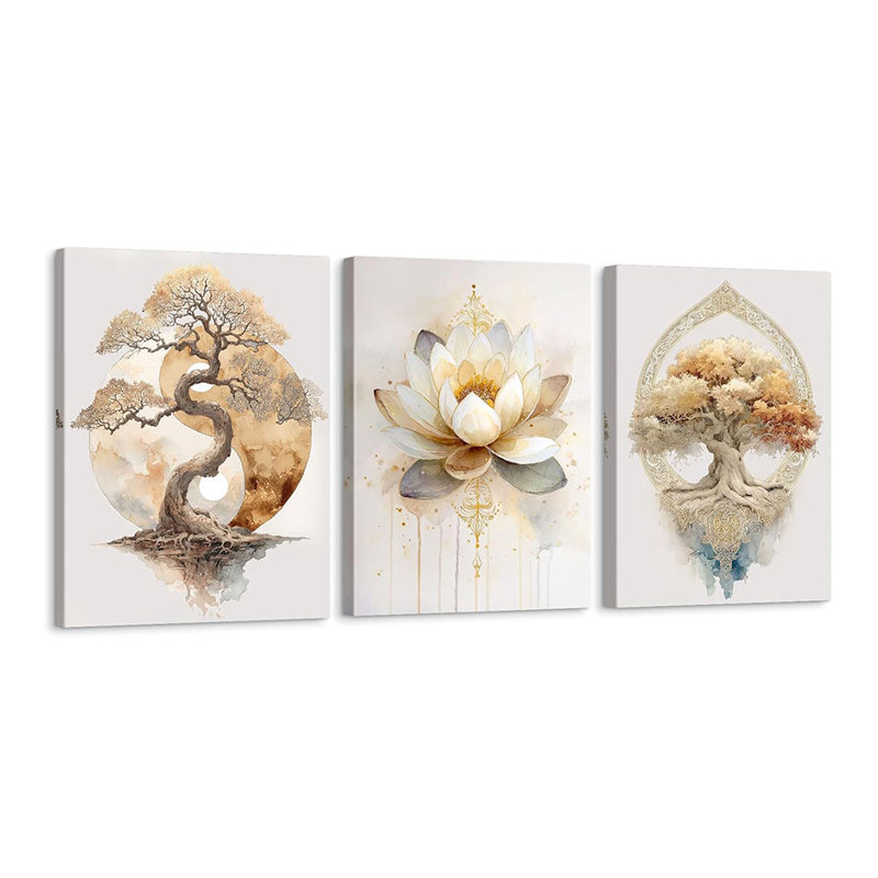 3 Piece Wrapped Canvas Print