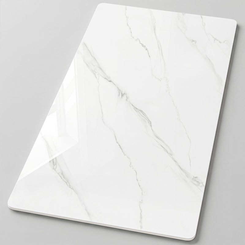 Plateau de table rectangulaire en pierre frittée, H 0,43 po x L 47,24 po x l 23,6 po
