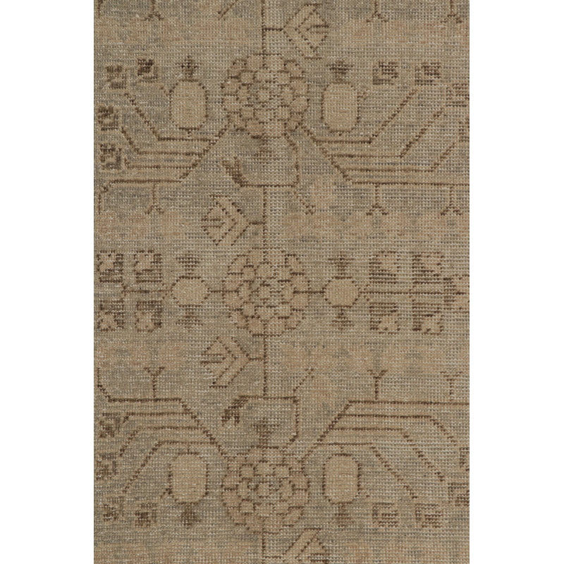 Distressed Homage Hand Knotted Wool Animal Print Area Rug, Rectangle 10' x 14'
