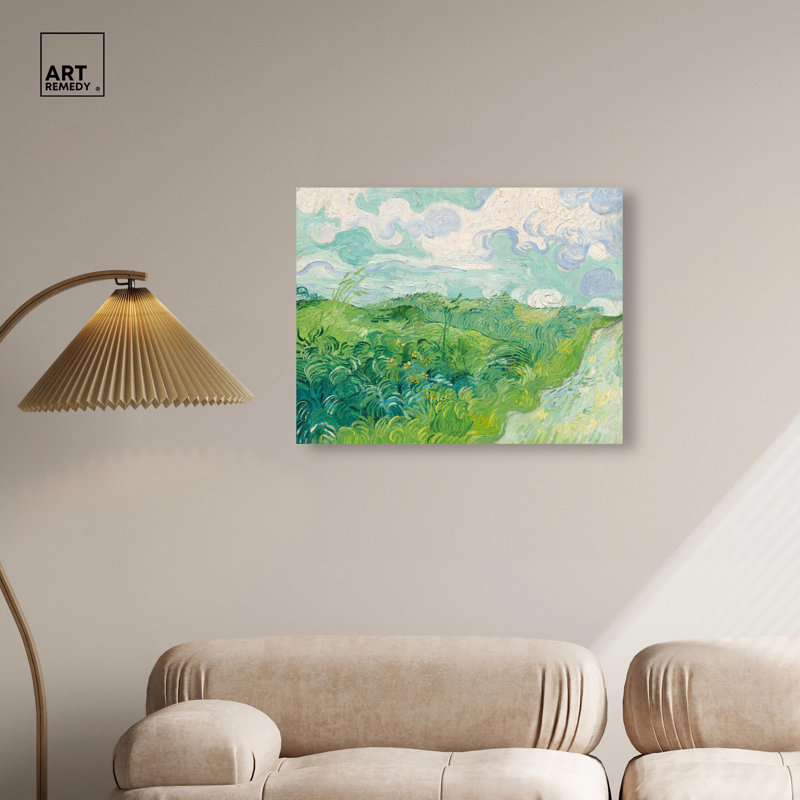 «Green Wheat Fields», célèbre artiste sur toile par, H 24 po x l 30 po, Toile tendue avec châssis