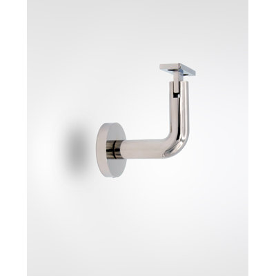 Concrete Mount Handrail Bracket with Round Rose and Flat Plate