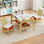 Ensemble de table pour tout-petits et 2 chaises 5-en-1 avec tableau noir / plateau réversible-133416757