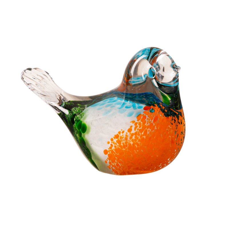 Decorative Bird Glass Table Décor