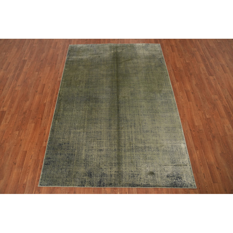 Tapis à motif d'aspect usé et moderne de style moderne 5 x 7