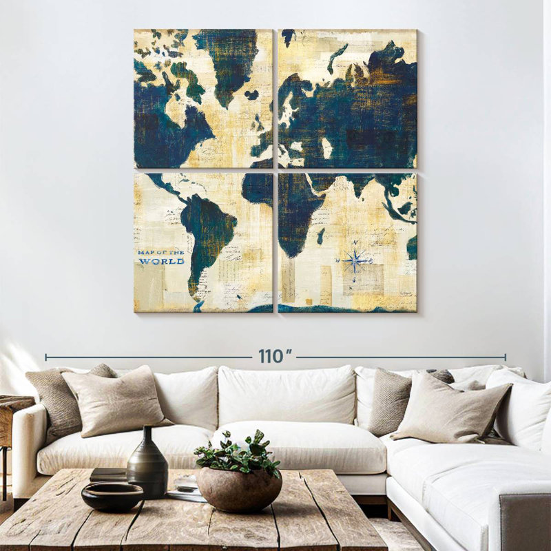 Aliaz Antique World Map Collage II