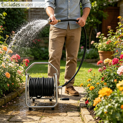 Garden Hose Holder Steel Water Hose Reel