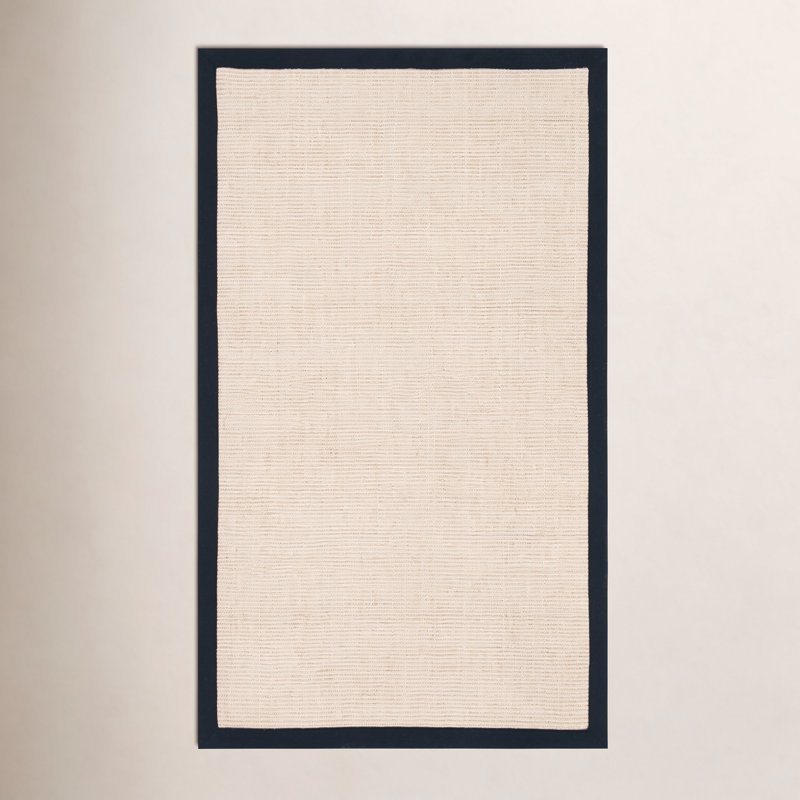 Cybil Auckland Jute Maize/Black Area Rug, Rectangle 5' x 8'
