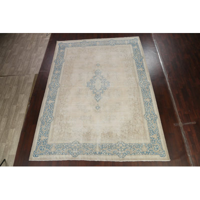 Tapis traditionnel délavé discret 10 x 13