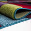 Polygon Geometric Polypropylene Rug – Non-Slip, Durable Floor Mat for Living Room-860426899