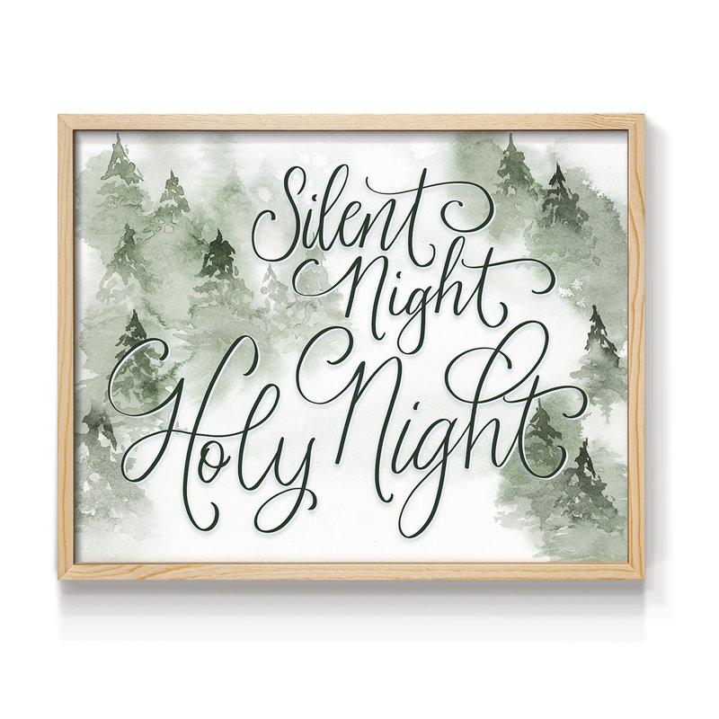 Holy Night -Framed Print - Restickable, 8" H x 10" W, Natural