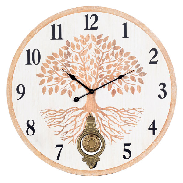 Brambly Cottage Cogar Wood Wall Clock | Wayfair.co.uk