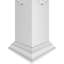Grande colonne carrée non effilée Craftsman Classic Marrakech avec couronne et base-71037335