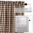Dissay Cotton Plaid Tailored Window Valance-1893335559