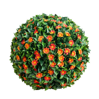15 po Boule de marguerite artificielle résistante aux rayons UV (intérieur / extérieur)