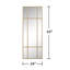 Miroir d'appoint 63 po H x 24 po rectangulaire en métal-641705