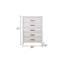 Commode 5 tiroirs de style moderne en bois-463630102