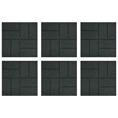  Stepping Stone 6 Pcs Rubber Stones Garden Steps Outdoor Walkways Decor