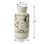 Env. Grand vase 15 "à double vitrage avec motif floral Amalfi 15" (ouverture 5,1 ")