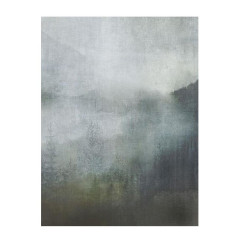 «Misty Forest II» par Emma McCartney - Peinture, Extérieur, H 32 po x l 24 po
