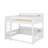 Queen Over Queen Bunk Bed With Storage Shelves And USB Ports-1586553836