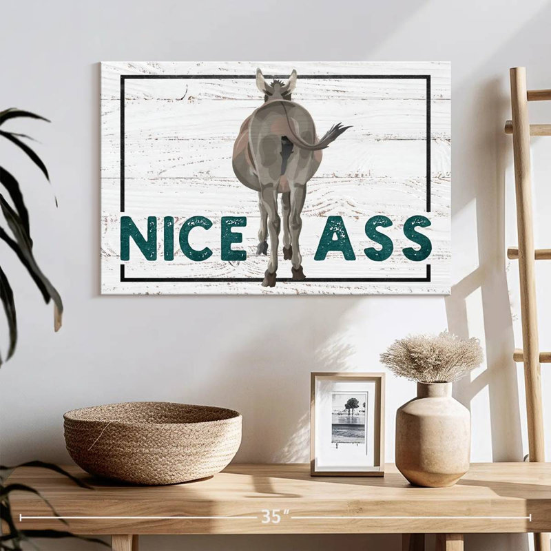 " Funny Nice Ass " by TimberType Studio, 16" H x 24" W x 1.25" D