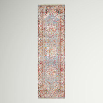 Tapis bleu / beige Mendelsohn