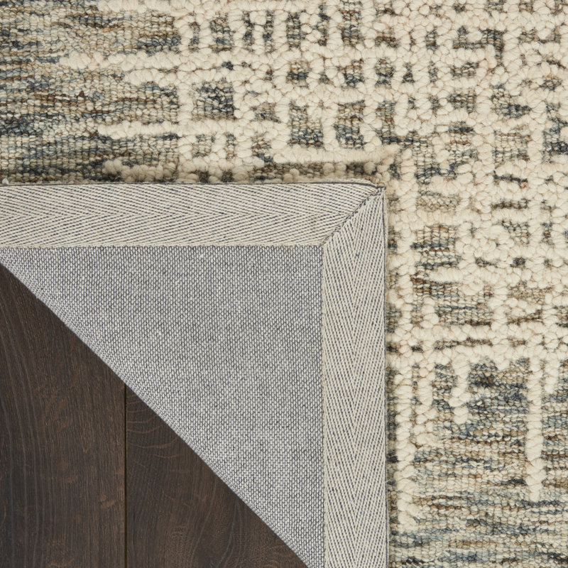 Tapis beige en laine touffeté Chole, Rectangle 3 pi 9 po x 5 pi 9 po