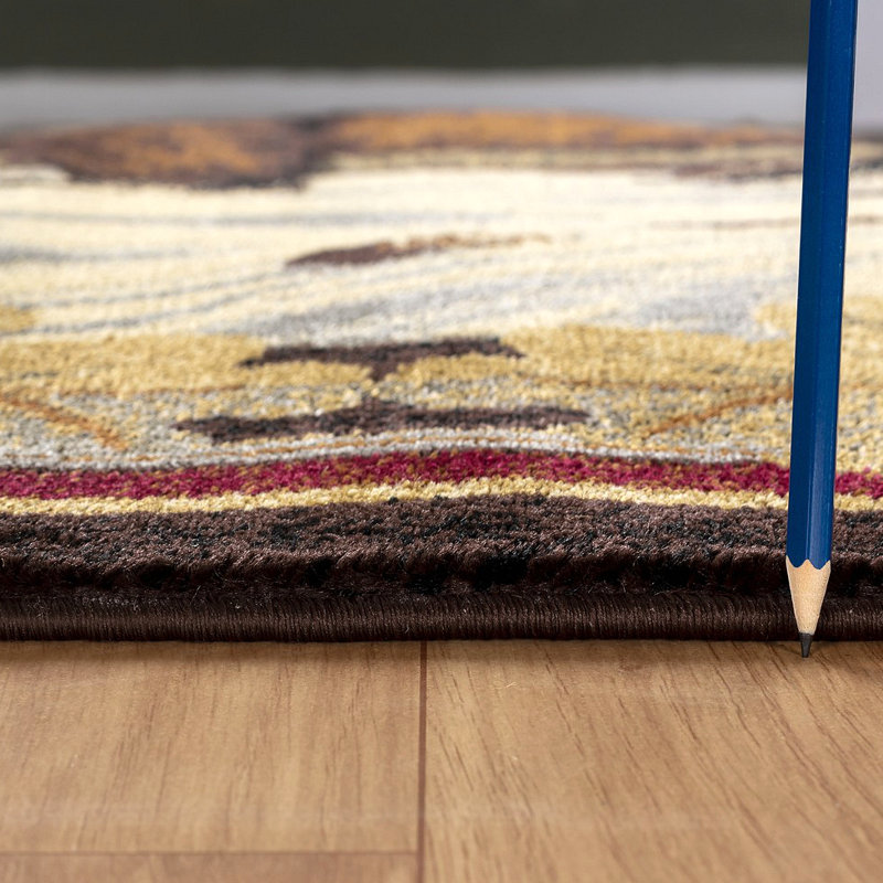 Tapis multicolore, Rectangulaire 7 pi 10 po x 10 pi 3 po