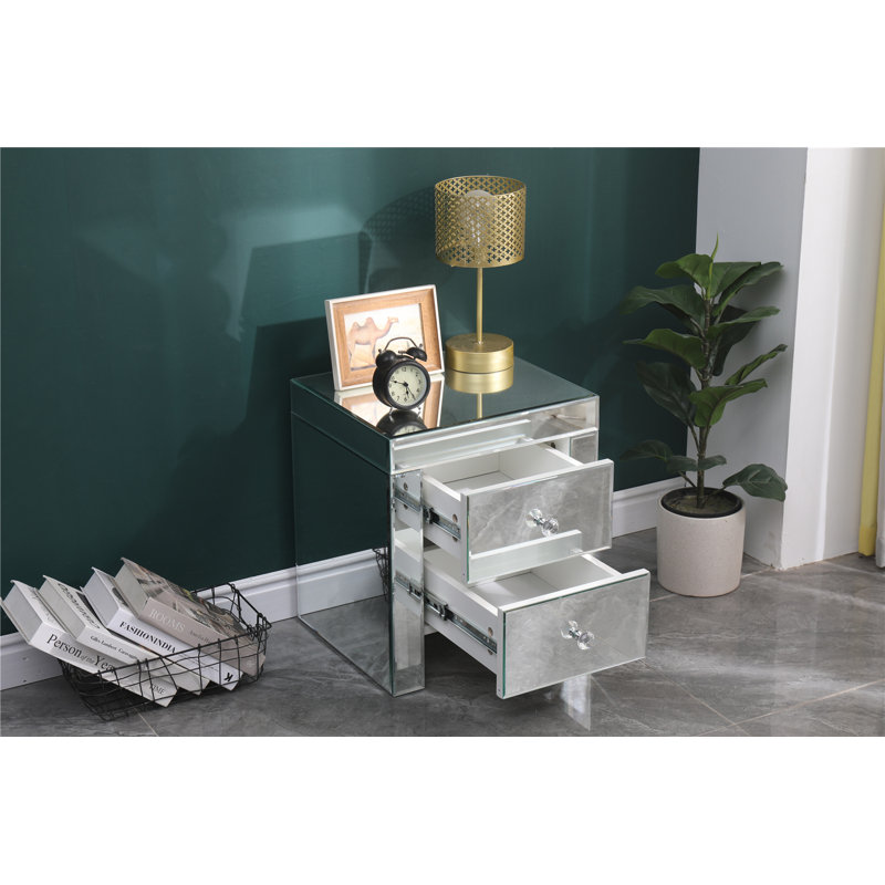 Louroukina 40cm W Bedside Table
