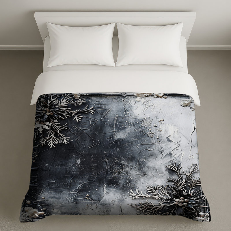 Housse de couette décorative Snowflakes, Lit simple