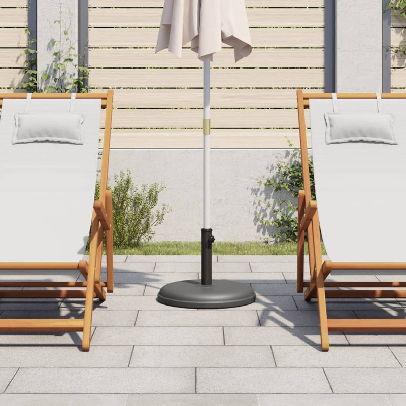 Support de parasol de patio extérieur en plastique 33 lb, Gris