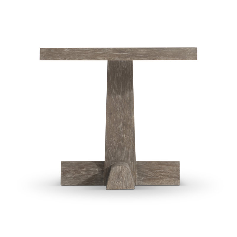 Bernhardt Tribeca Side Table With Pedestal Base
