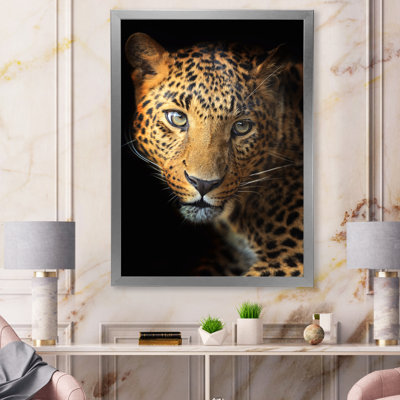 Portrait d'un léopard IV - reproduction sur toile
