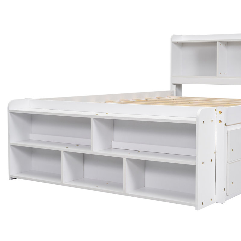 Aylissa standard pour enfants avec tiroirs, Blanc