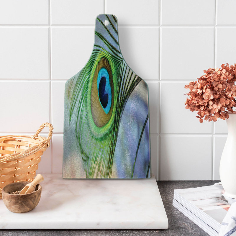 Multicolore Planche à découper en verre trempé Ambesonne