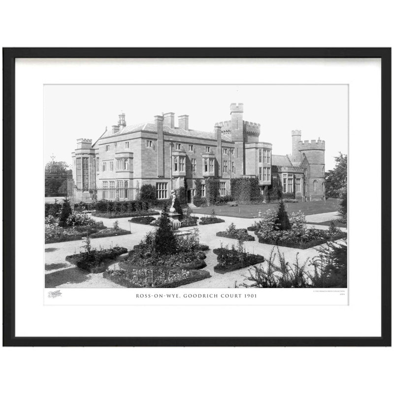 Ross-on-Wye, Goodrich Court 1901 - Single Picture Frame Print, 45cm H x 60cm W x 2.3cm D