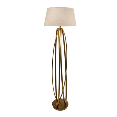 Faycelles 156cm Antique Brass Traditional Floor Lamp