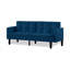 Velvet Futon Couch-617173943
