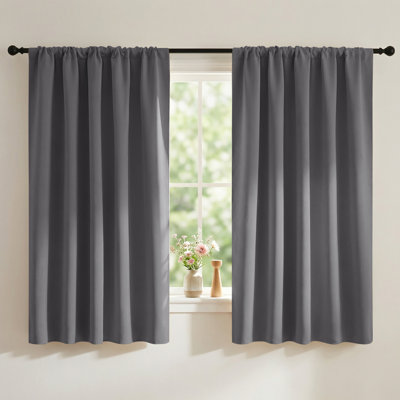 Blackout Curtains for Bedroom, Thermal Insulated Drapes Rod Pocket Privacy Protected Window Panels for Living Room
