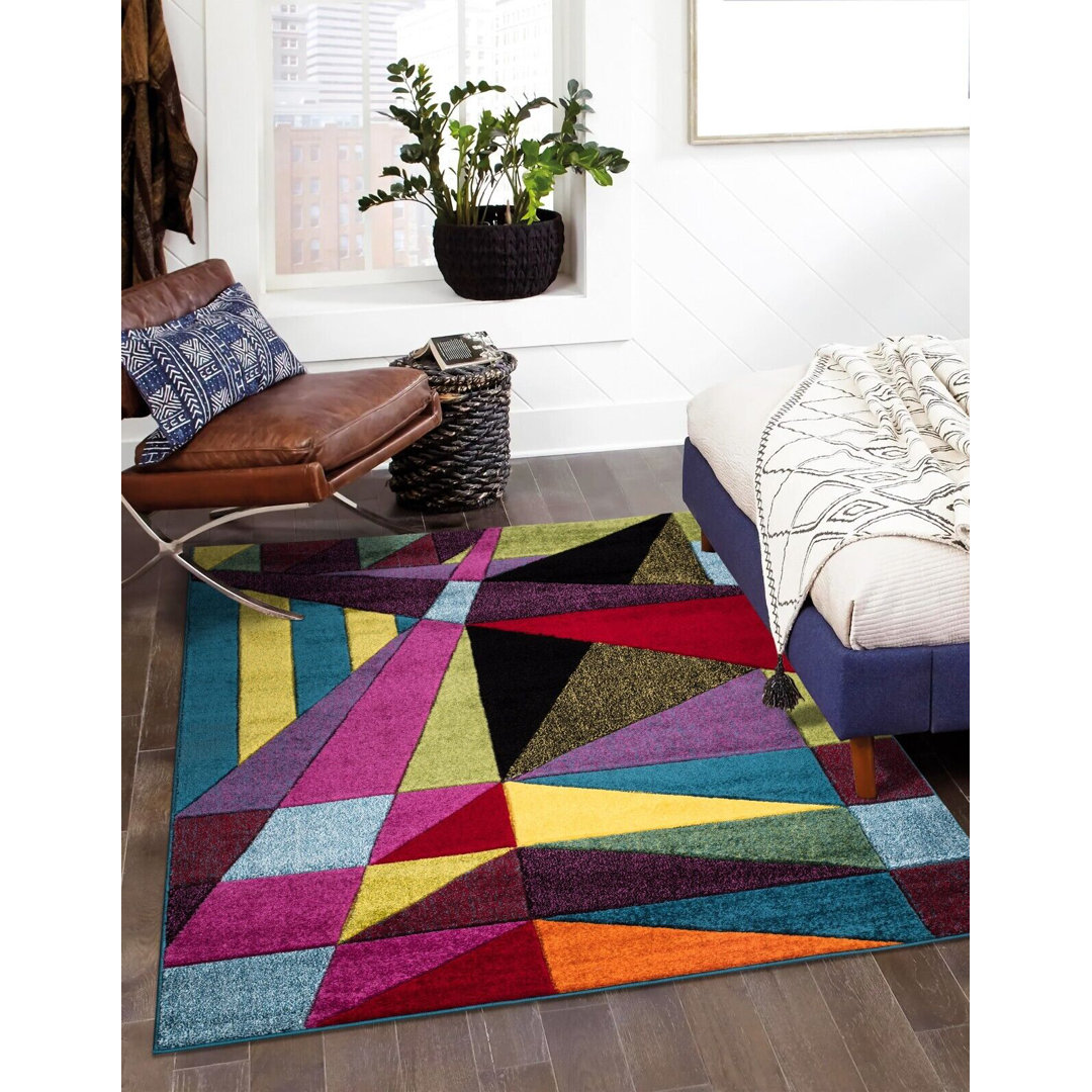 New Stylish Multi Colour Hand Carved Large Area Rugs Bedroom Living Room Carpet Hallway Runner Rug